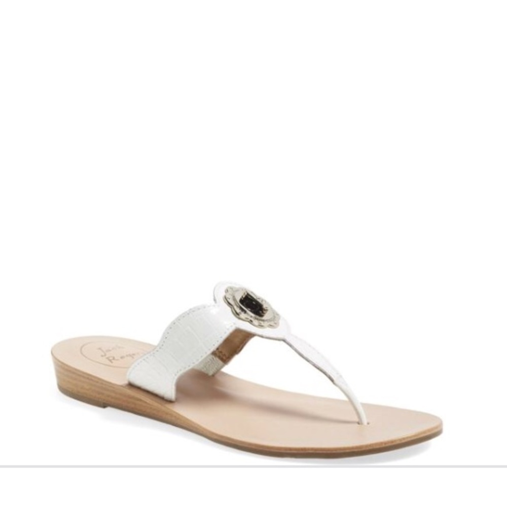 • Jack Rogers • Lilah White Lock Sandals 8.5